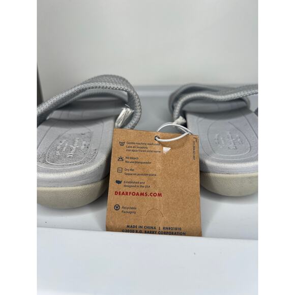 NWT Dearfoams Comfort Memory Foam Sandals - Picture 6 of 11